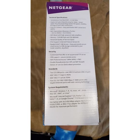 NetGear AC1750 Dual-Band WiFi 5 Router in Black - Picture 5 of 6
